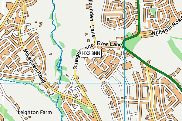 HX2 8NN map - OS VectorMap District (Ordnance Survey) HX2 8NN map - OS VectorMap District (Ordnance Survey)
