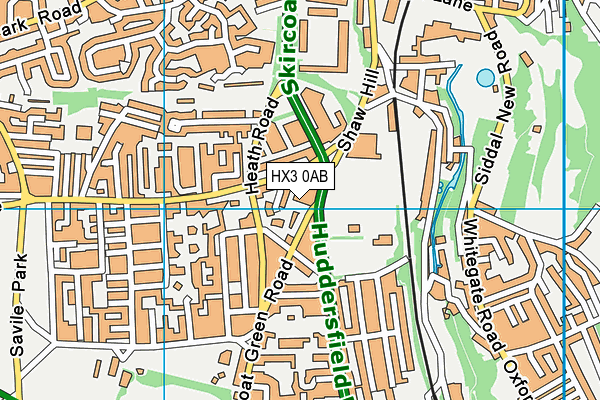 HX3 0AB map - OS VectorMap District (Ordnance Survey) HX3 0AB map - OS VectorMap District (Ordnance Survey)