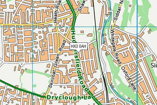 HX3 0AH map - OS VectorMap District (Ordnance Survey) HX3 0AH map - OS VectorMap District (Ordnance Survey)