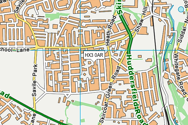 HX3 0AR map - OS VectorMap District (Ordnance Survey) HX3 0AR map - OS VectorMap District (Ordnance Survey)
