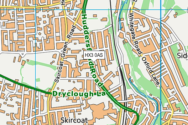 HX3 0AS map - OS VectorMap District (Ordnance Survey) HX3 0AS map - OS VectorMap District (Ordnance Survey)