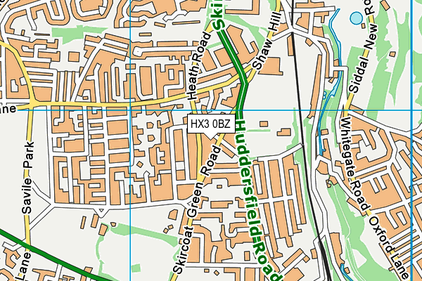 HX3 0BZ map - OS VectorMap District (Ordnance Survey) HX3 0BZ map - OS VectorMap District (Ordnance Survey)