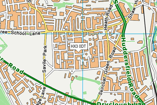 HX3 0DT map - OS VectorMap District (Ordnance Survey) HX3 0DT map - OS VectorMap District (Ordnance Survey)
