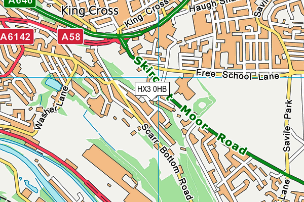 HX3 0HB map - OS VectorMap District (Ordnance Survey) HX3 0HB map - OS VectorMap District (Ordnance Survey)