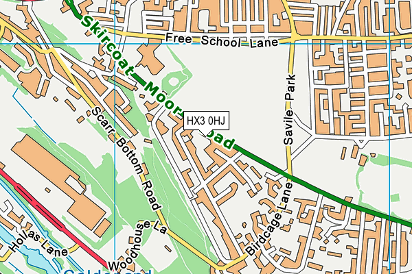 HX3 0HJ map - OS VectorMap District (Ordnance Survey) HX3 0HJ map - OS VectorMap District (Ordnance Survey)