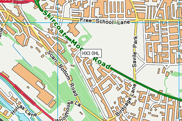 HX3 0HL map - OS VectorMap District (Ordnance Survey) HX3 0HL map - OS VectorMap District (Ordnance Survey)