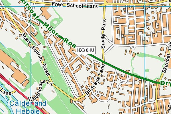 HX3 0HU map - OS VectorMap District (Ordnance Survey) HX3 0HU map - OS VectorMap District (Ordnance Survey)
