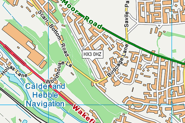 HX3 0HZ map - OS VectorMap District (Ordnance Survey) HX3 0HZ map - OS VectorMap District (Ordnance Survey)
