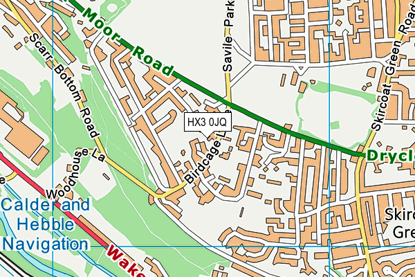 HX3 0JQ map - OS VectorMap District (Ordnance Survey) HX3 0JQ map - OS VectorMap District (Ordnance Survey)