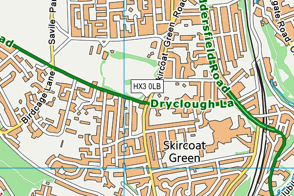 HX3 0LB map - OS VectorMap District (Ordnance Survey) HX3 0LB map - OS VectorMap District (Ordnance Survey)