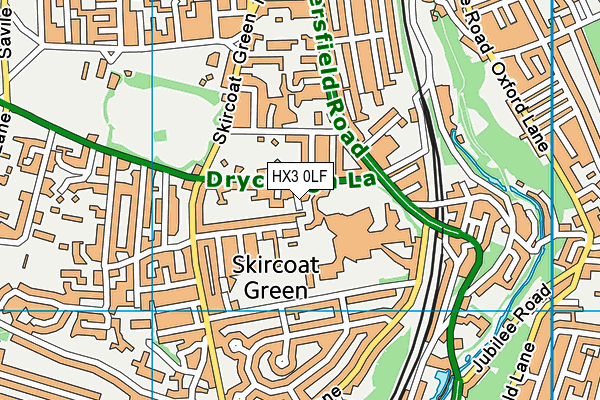 HX3 0LF map - OS VectorMap District (Ordnance Survey) HX3 0LF map - OS VectorMap District (Ordnance Survey)
