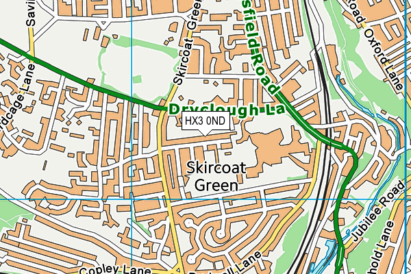 HX3 0ND map - OS VectorMap District (Ordnance Survey) HX3 0ND map - OS VectorMap District (Ordnance Survey)