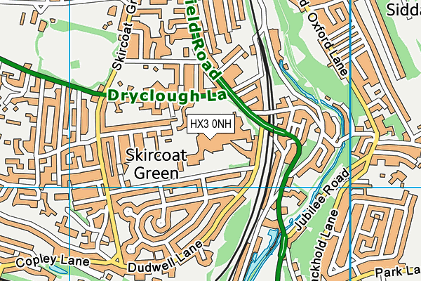 HX3 0NH map - OS VectorMap District (Ordnance Survey) HX3 0NH map - OS VectorMap District (Ordnance Survey)