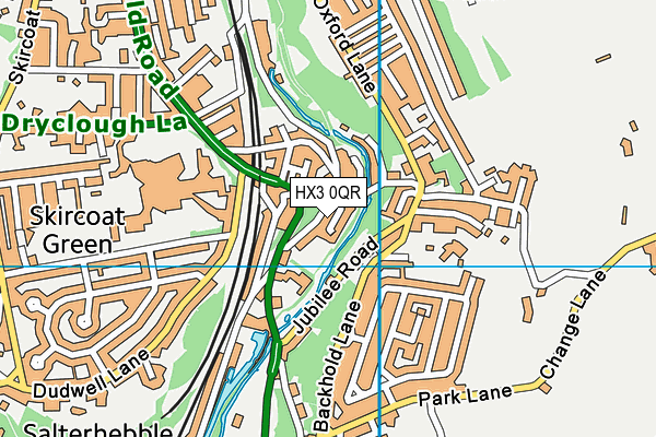 HX3 0QR map - OS VectorMap District (Ordnance Survey) HX3 0QR map - OS VectorMap District (Ordnance Survey)