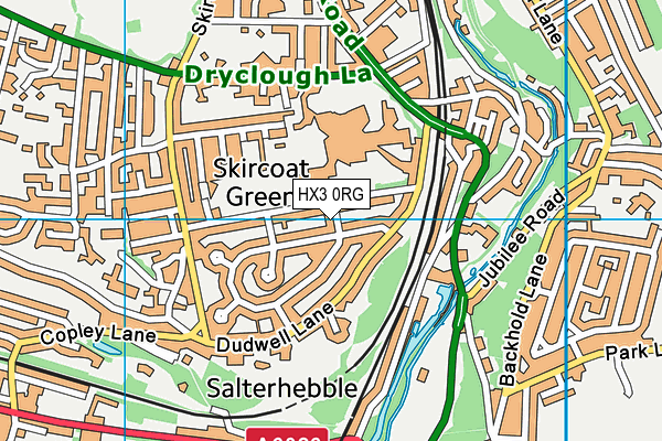 HX3 0RG map - OS VectorMap District (Ordnance Survey) HX3 0RG map - OS VectorMap District (Ordnance Survey)