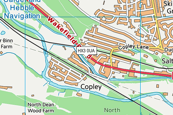 HX3 0UA map - OS VectorMap District (Ordnance Survey) HX3 0UA map - OS VectorMap District (Ordnance Survey)