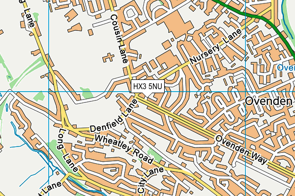 HX3 5NU map - OS VectorMap District (Ordnance Survey) HX3 5NU map - OS VectorMap District (Ordnance Survey)