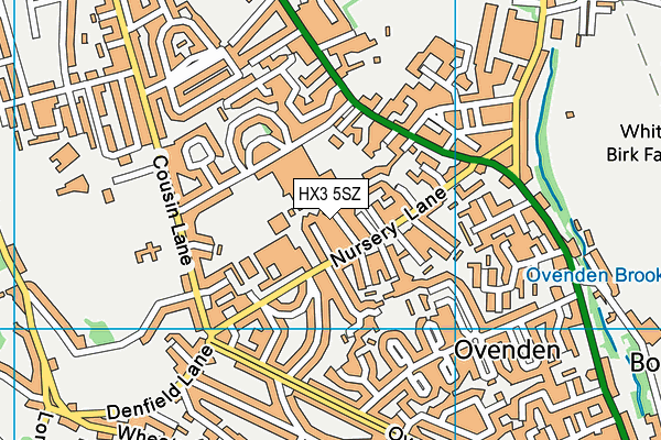 HX3 5SZ map - OS VectorMap District (Ordnance Survey) HX3 5SZ map - OS VectorMap District (Ordnance Survey)