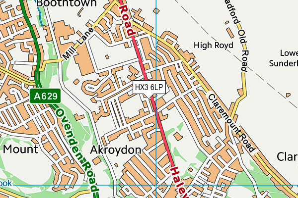 HX3 6LP map - OS VectorMap District (Ordnance Survey) HX3 6LP map - OS VectorMap District (Ordnance Survey)