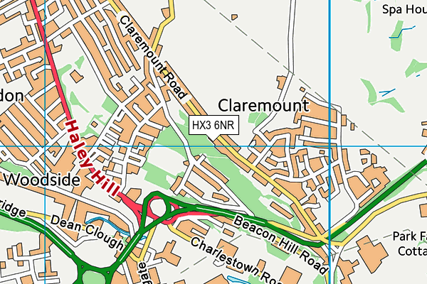HX3 6NR map - OS VectorMap District (Ordnance Survey) HX3 6NR map - OS VectorMap District (Ordnance Survey)