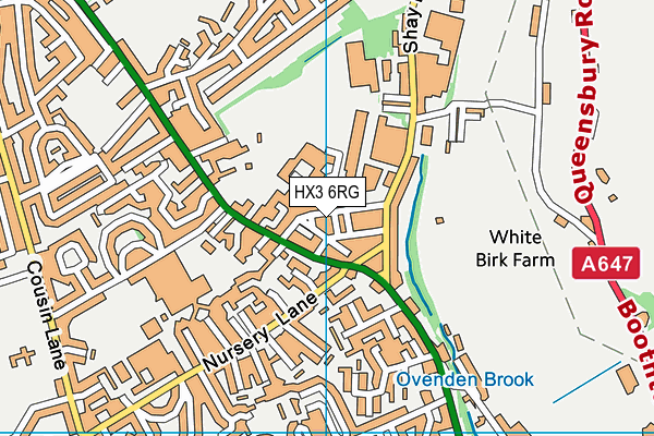 HX3 6RG map - OS VectorMap District (Ordnance Survey) HX3 6RG map - OS VectorMap District (Ordnance Survey)