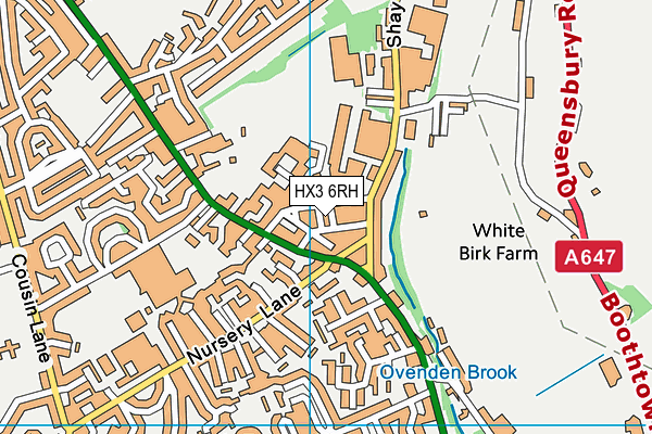 HX3 6RH map - OS VectorMap District (Ordnance Survey) HX3 6RH map - OS VectorMap District (Ordnance Survey)