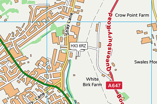 HX3 6RZ map - OS VectorMap District (Ordnance Survey) HX3 6RZ map - OS VectorMap District (Ordnance Survey)