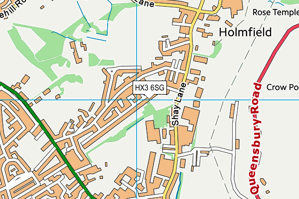 HX3 6SG map - OS VectorMap District (Ordnance Survey) HX3 6SG map - OS VectorMap District (Ordnance Survey)