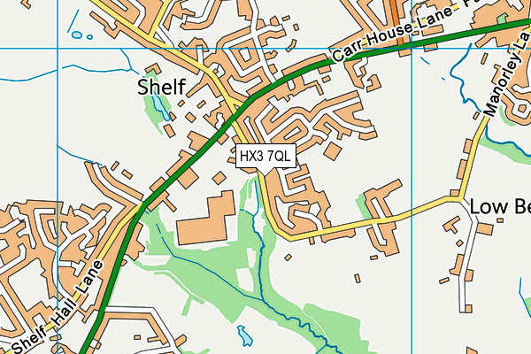 HX3 7QL map - OS VectorMap District (Ordnance Survey) HX3 7QL map - OS VectorMap District (Ordnance Survey)