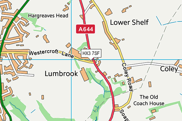 HX3 7SF map - OS VectorMap District (Ordnance Survey) HX3 7SF map - OS VectorMap District (Ordnance Survey)