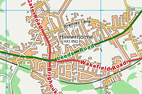 HX3 8NQ map - OS VectorMap District (Ordnance Survey) HX3 8NQ map - OS VectorMap District (Ordnance Survey)