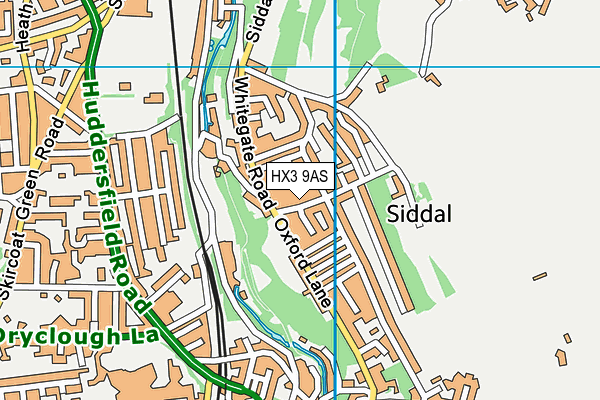HX3 9AS map - OS VectorMap District (Ordnance Survey) HX3 9AS map - OS VectorMap District (Ordnance Survey)