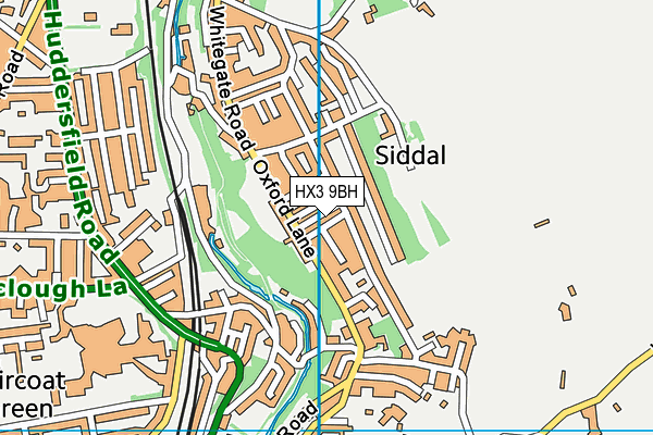 HX3 9BH map - OS VectorMap District (Ordnance Survey) HX3 9BH map - OS VectorMap District (Ordnance Survey)