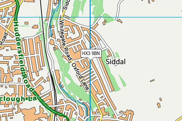 HX3 9BN map - OS VectorMap District (Ordnance Survey) HX3 9BN map - OS VectorMap District (Ordnance Survey)