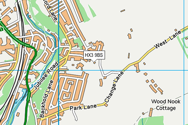 HX3 9BS map - OS VectorMap District (Ordnance Survey) HX3 9BS map - OS VectorMap District (Ordnance Survey)