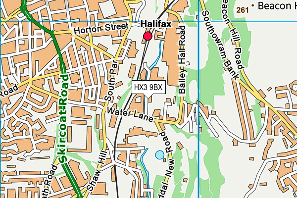 HX3 9BX map - OS VectorMap District (Ordnance Survey) HX3 9BX map - OS VectorMap District (Ordnance Survey)