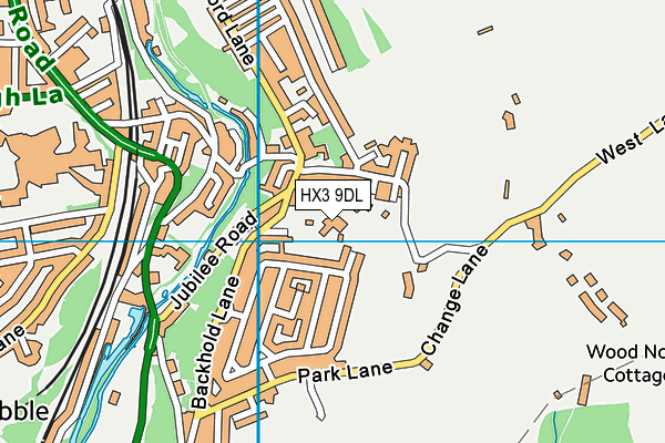 HX3 9DL map - OS VectorMap District (Ordnance Survey) HX3 9DL map - OS VectorMap District (Ordnance Survey)