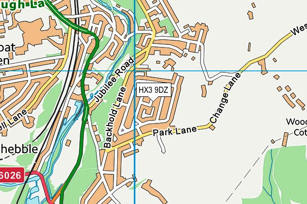 HX3 9DZ map - OS VectorMap District (Ordnance Survey) HX3 9DZ map - OS VectorMap District (Ordnance Survey)
