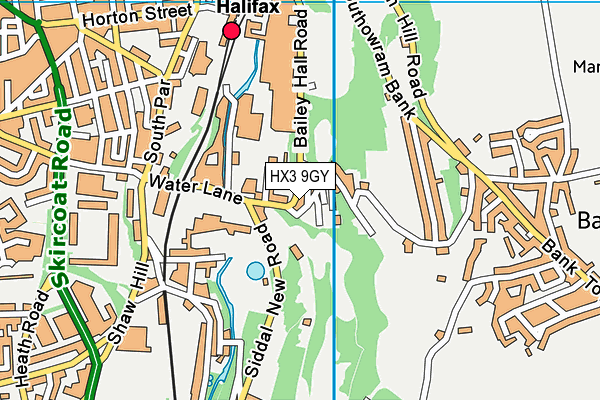 HX3 9GY map - OS VectorMap District (Ordnance Survey) HX3 9GY map - OS VectorMap District (Ordnance Survey)