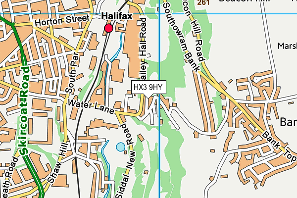 HX3 9HY map - OS VectorMap District (Ordnance Survey) HX3 9HY map - OS VectorMap District (Ordnance Survey)