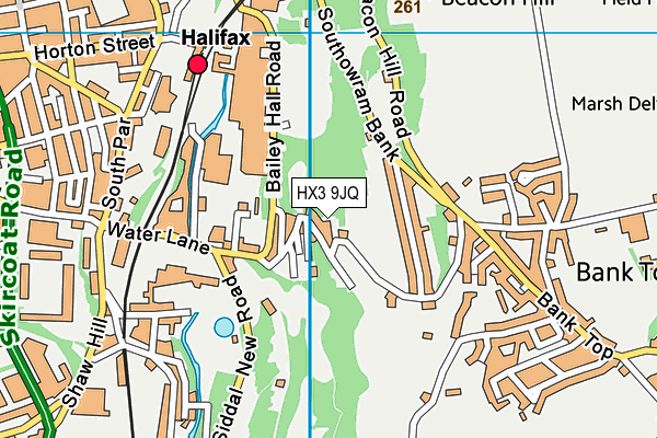 HX3 9JQ map - OS VectorMap District (Ordnance Survey) HX3 9JQ map - OS VectorMap District (Ordnance Survey)