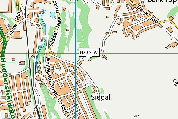 HX3 9JW map - OS VectorMap District (Ordnance Survey) HX3 9JW map - OS VectorMap District (Ordnance Survey)
