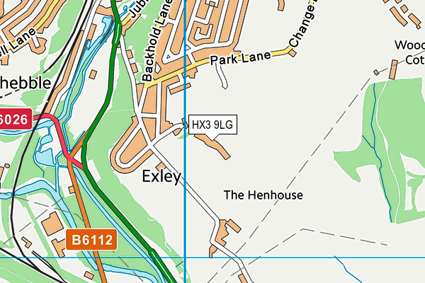 HX3 9LG map - OS VectorMap District (Ordnance Survey) HX3 9LG map - OS VectorMap District (Ordnance Survey)