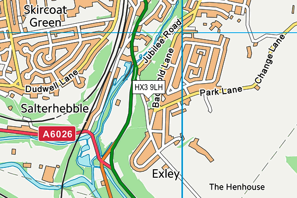 HX3 9LH map - OS VectorMap District (Ordnance Survey) HX3 9LH map - OS VectorMap District (Ordnance Survey)