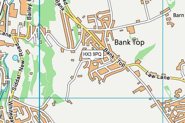 HX3 9PQ map - OS VectorMap District (Ordnance Survey) HX3 9PQ map - OS VectorMap District (Ordnance Survey)