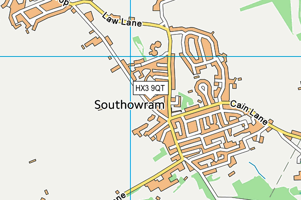 HX3 9QT map - OS VectorMap District (Ordnance Survey) HX3 9QT map - OS VectorMap District (Ordnance Survey)