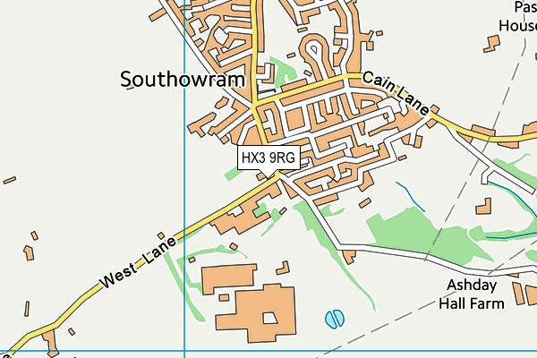 HX3 9RG map - OS VectorMap District (Ordnance Survey) HX3 9RG map - OS VectorMap District (Ordnance Survey)