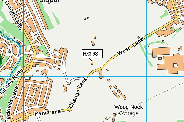 HX3 9ST map - OS VectorMap District (Ordnance Survey) HX3 9ST map - OS VectorMap District (Ordnance Survey)