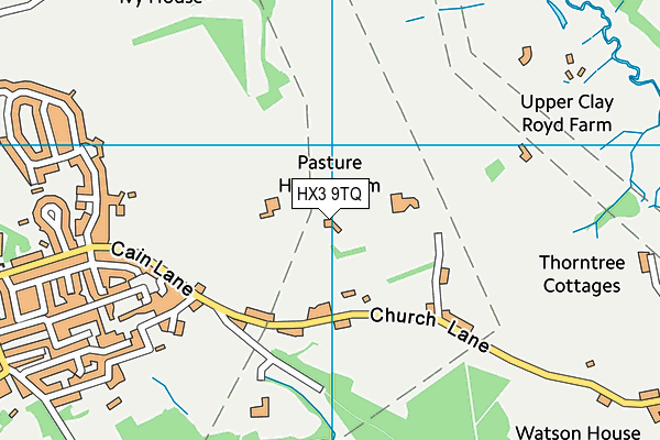 HX3 9TQ map - OS VectorMap District (Ordnance Survey) HX3 9TQ map - OS VectorMap District (Ordnance Survey)
