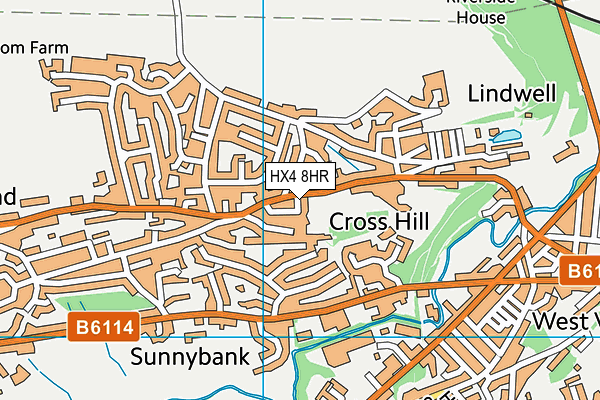 HX4 8HR map - OS VectorMap District (Ordnance Survey) HX4 8HR map - OS VectorMap District (Ordnance Survey)